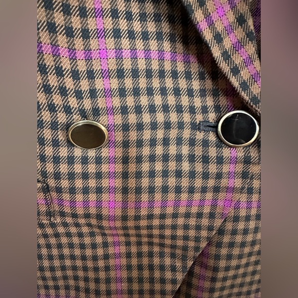Vintage Sasson Plaid Blazer - Picture 7 of 12
